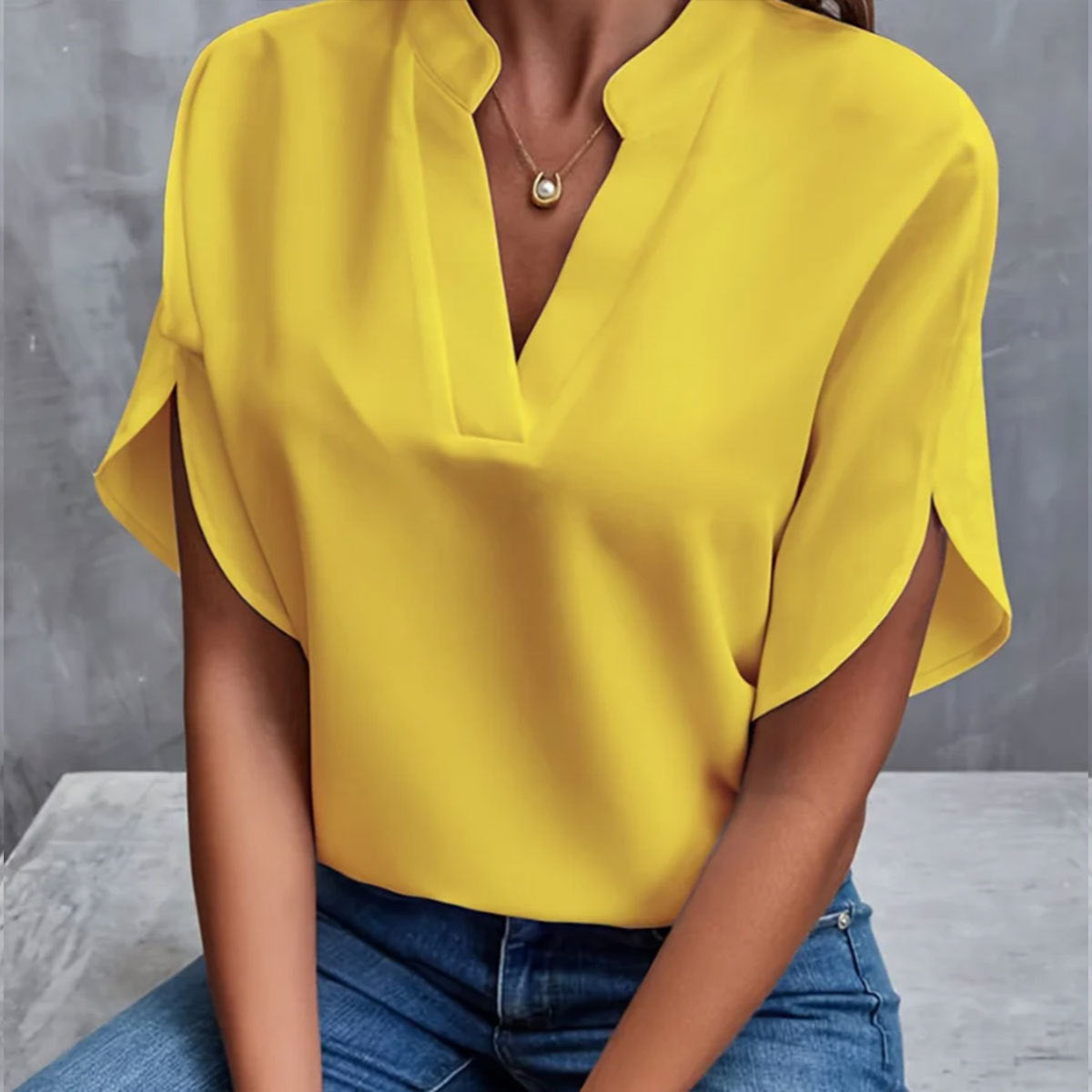 Women's V-Neck Blouse