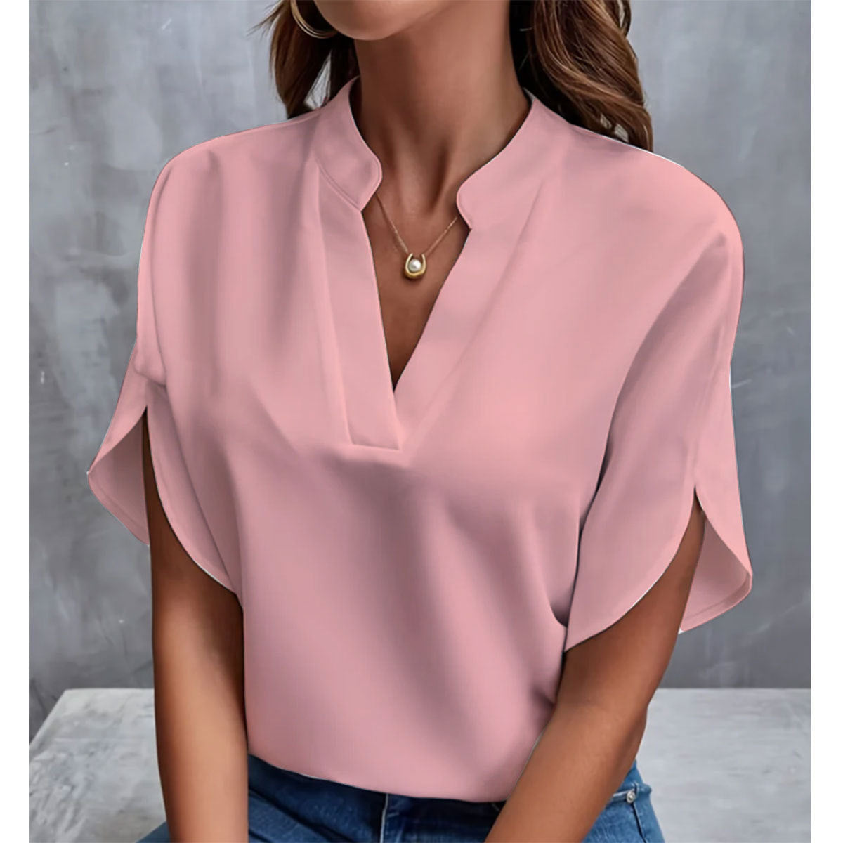 Women's V-Neck Blouse
