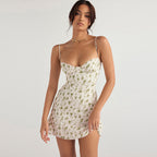 Ladies' Floral Skirt Dress with Straps – Small